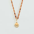 Collier court MADELEINE - Marron / Doré - 1