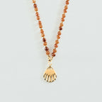 Collier court MADELEINE - Marron / Doré - 1