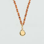 Collier court MADELEINE - Marron / Doré - 2