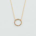 Collier court RAINBOW - Multicolore / Doré - 1