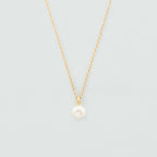 Collier court PERLYS - Perle / Doré - 1