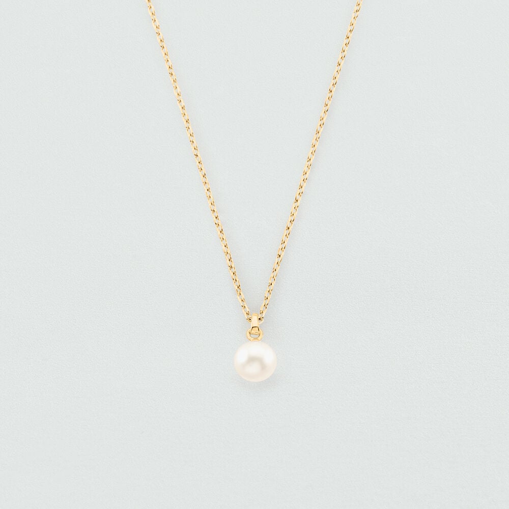 Collier court PERLYS - Perle / Doré - 1