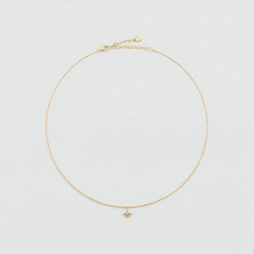 Collier court OURSE - Cristal / Doré - 2