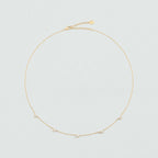Collier court BRILLANT - Cristal / Doré - 2