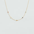 Collier court BRILLANT - Multicolore / Doré - 1