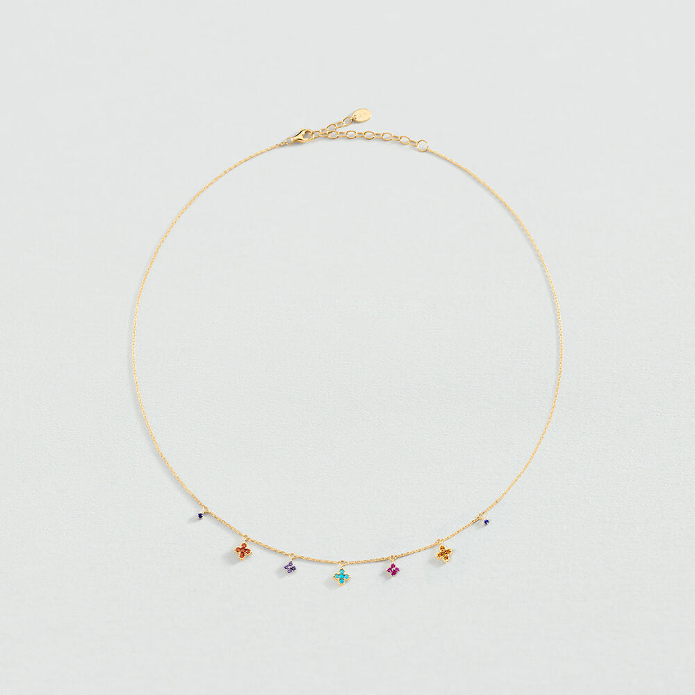Collier court BELOVED - Multicolore / Doré - 2