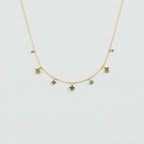 Collier court BELOVED - Vert / Doré - 1