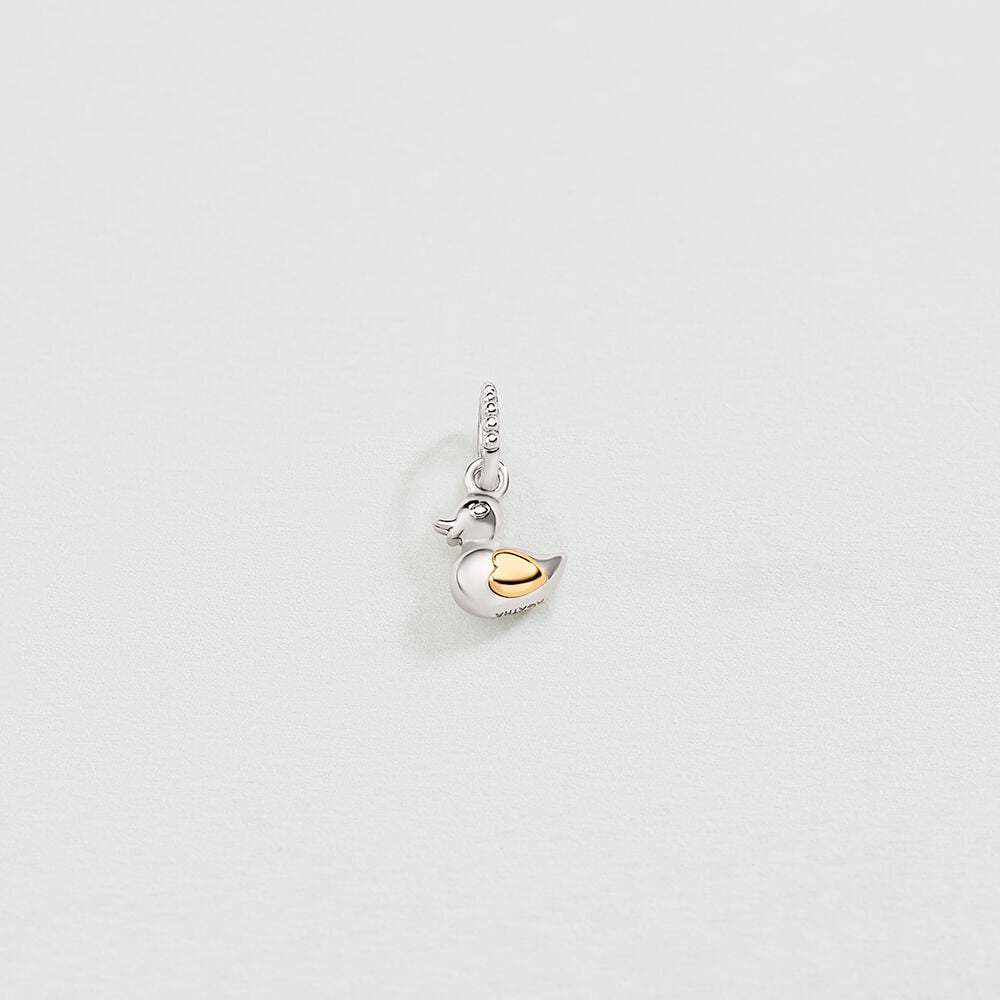Pendentif PATITO - Argenté / Doré - 1