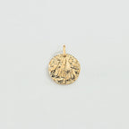 Pendentif MÉDAILLE GRAVÉE - Doré - 1