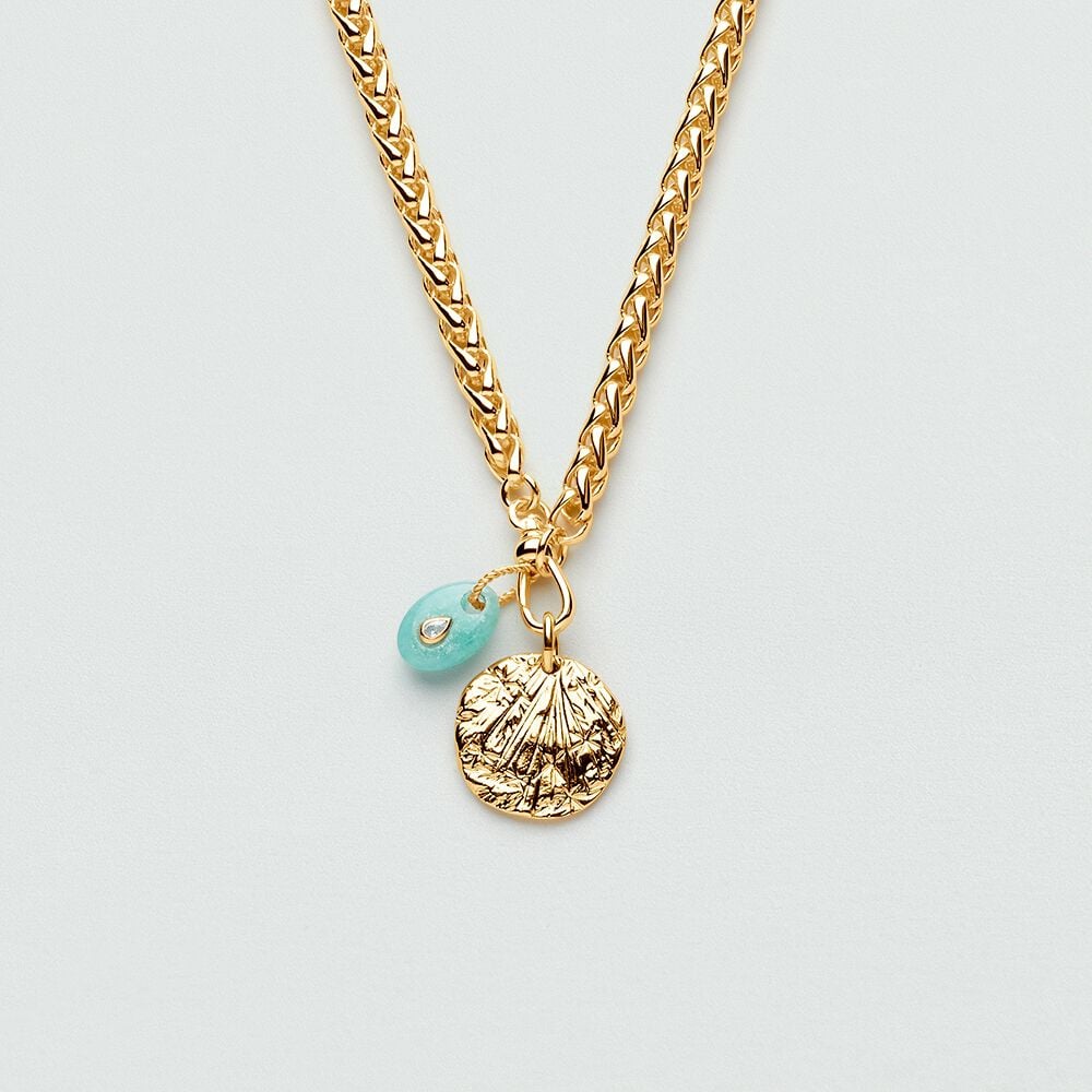 Pendentif MÉDAILLE GRAVÉE - Doré - 2