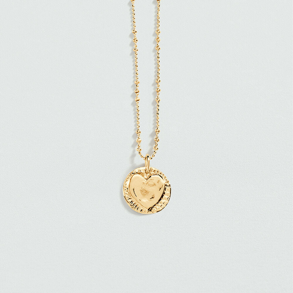 Pendentif MÉDAILLE CŒUR - Doré - 2