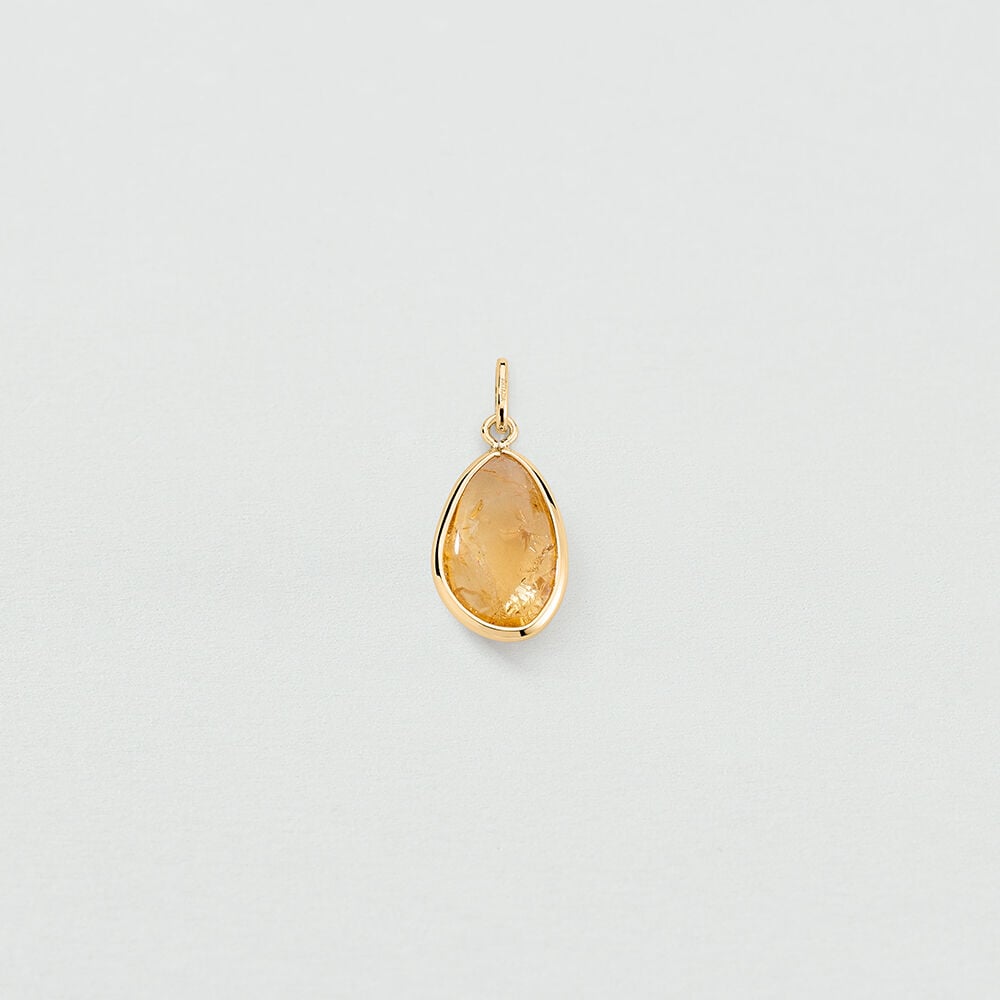Pendentif PIERRE NATURELLE - Citrine - 1