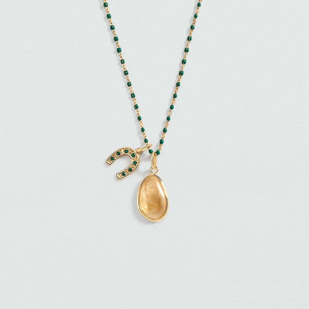 Pendentif PIERRE NATURELLE - Citrine - 2