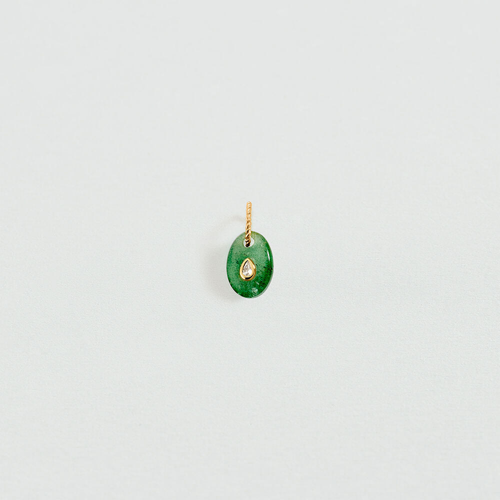 Pendentif PIERRE NATURELLE - Aventurine - 1