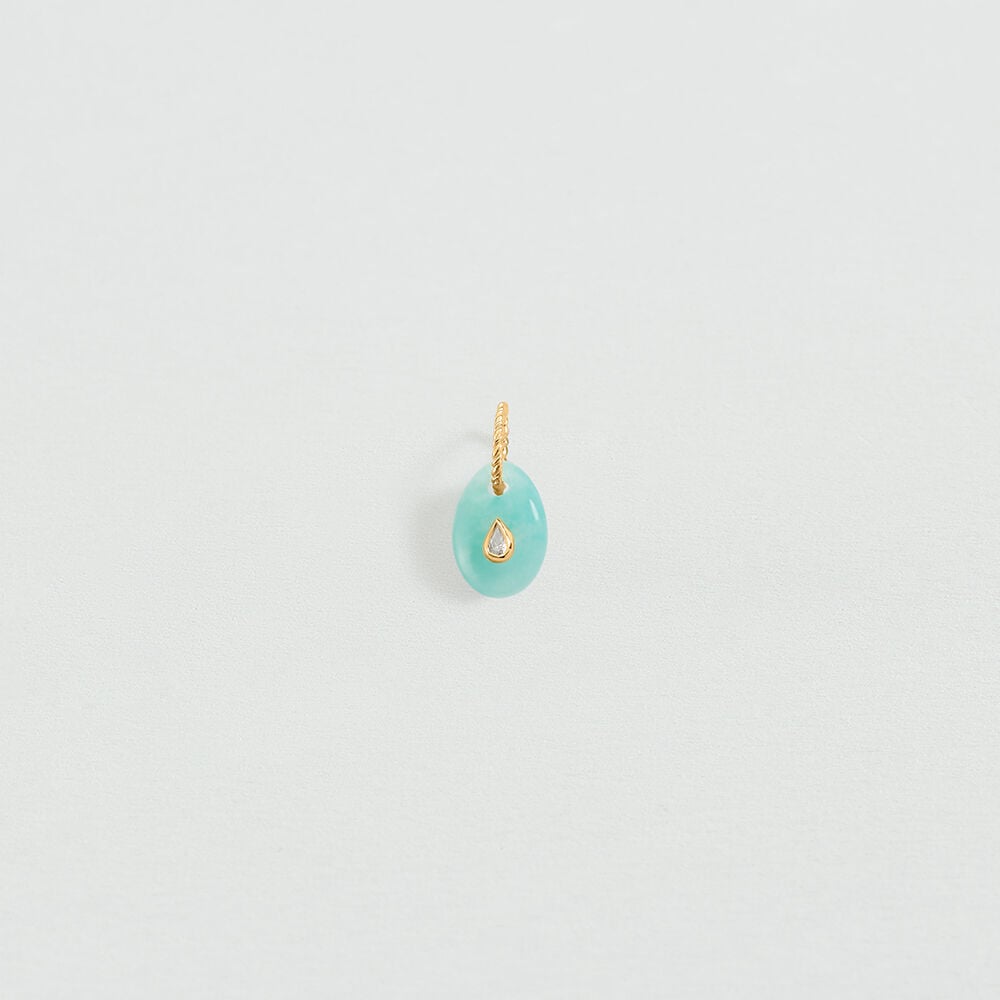Pendentif PIERRE NATURELLE - Amazonite - 1