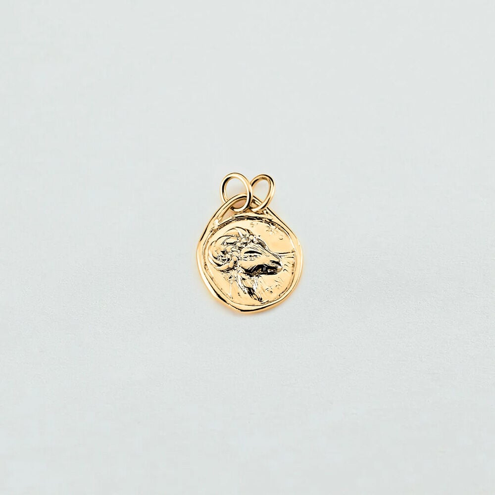 Pendentif BÉLIER ZODIAQUE - Doré - 1