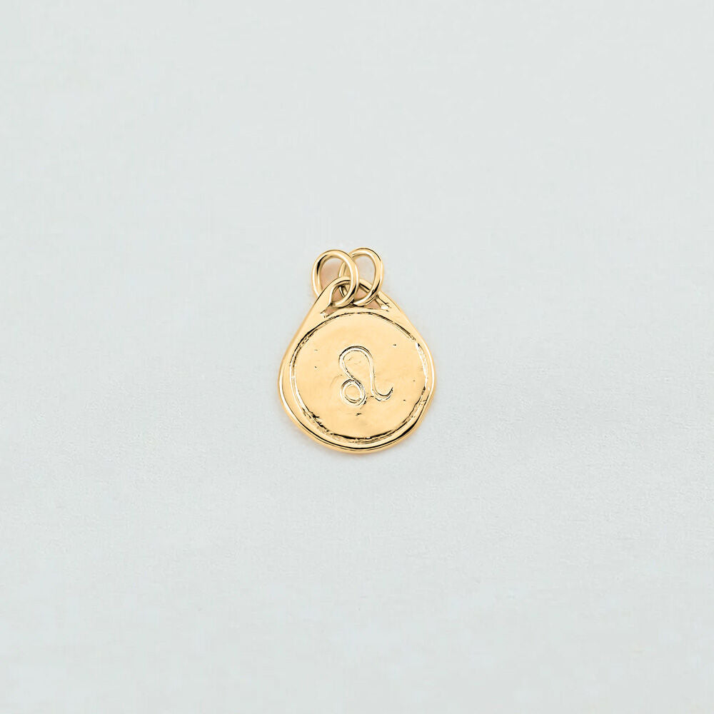 Pendentif LION ZODIAQUE - Doré - 2