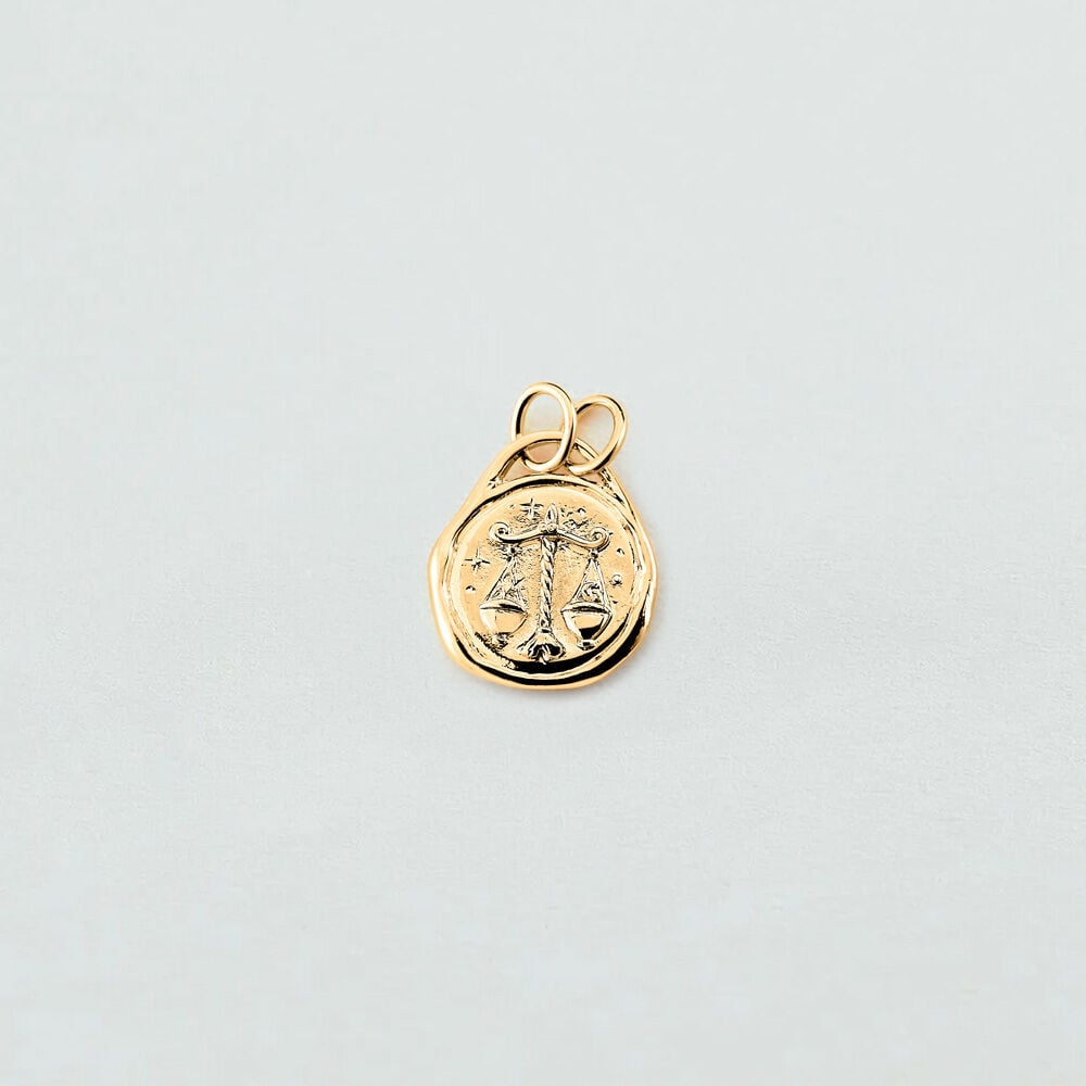 Pendentif BALANCE ZODIAQUE - Doré - 1