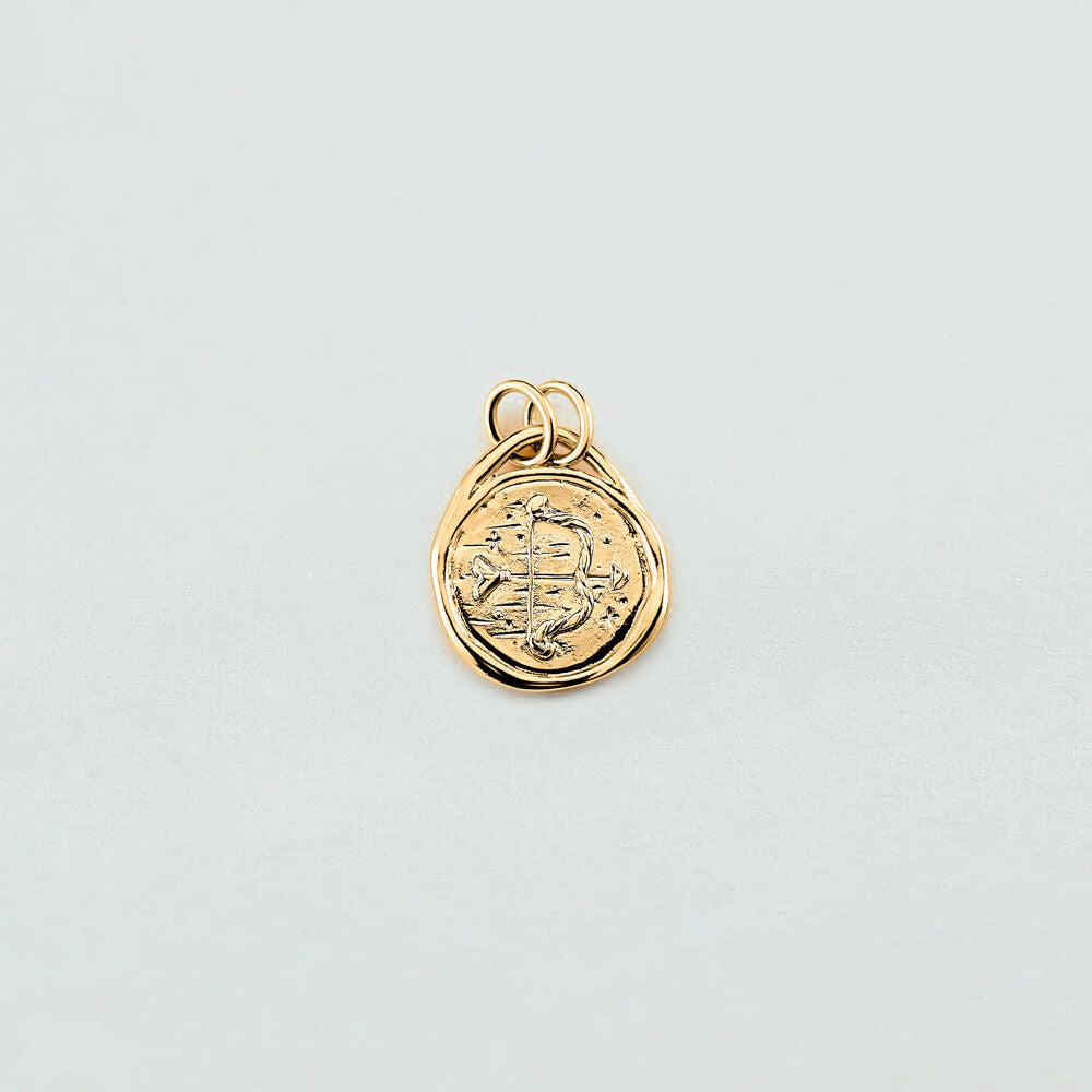 Pendentif SAGITTAIRE ZODIAQUE - Doré - 1