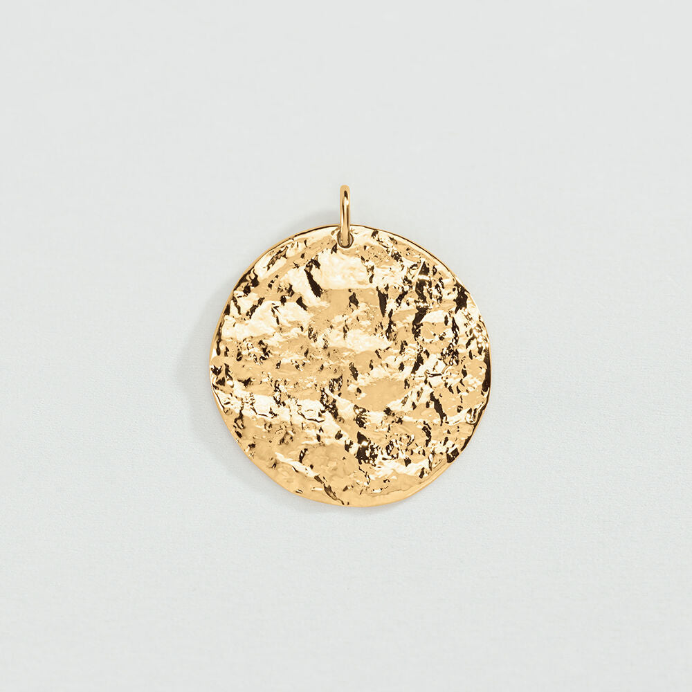 Pendentif MÉDAILLE MARTELÉE - Doré - 1