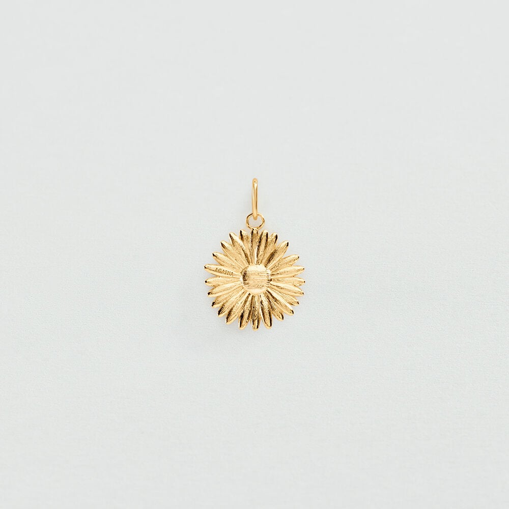 Pendentif FLEUR - Doré - 2