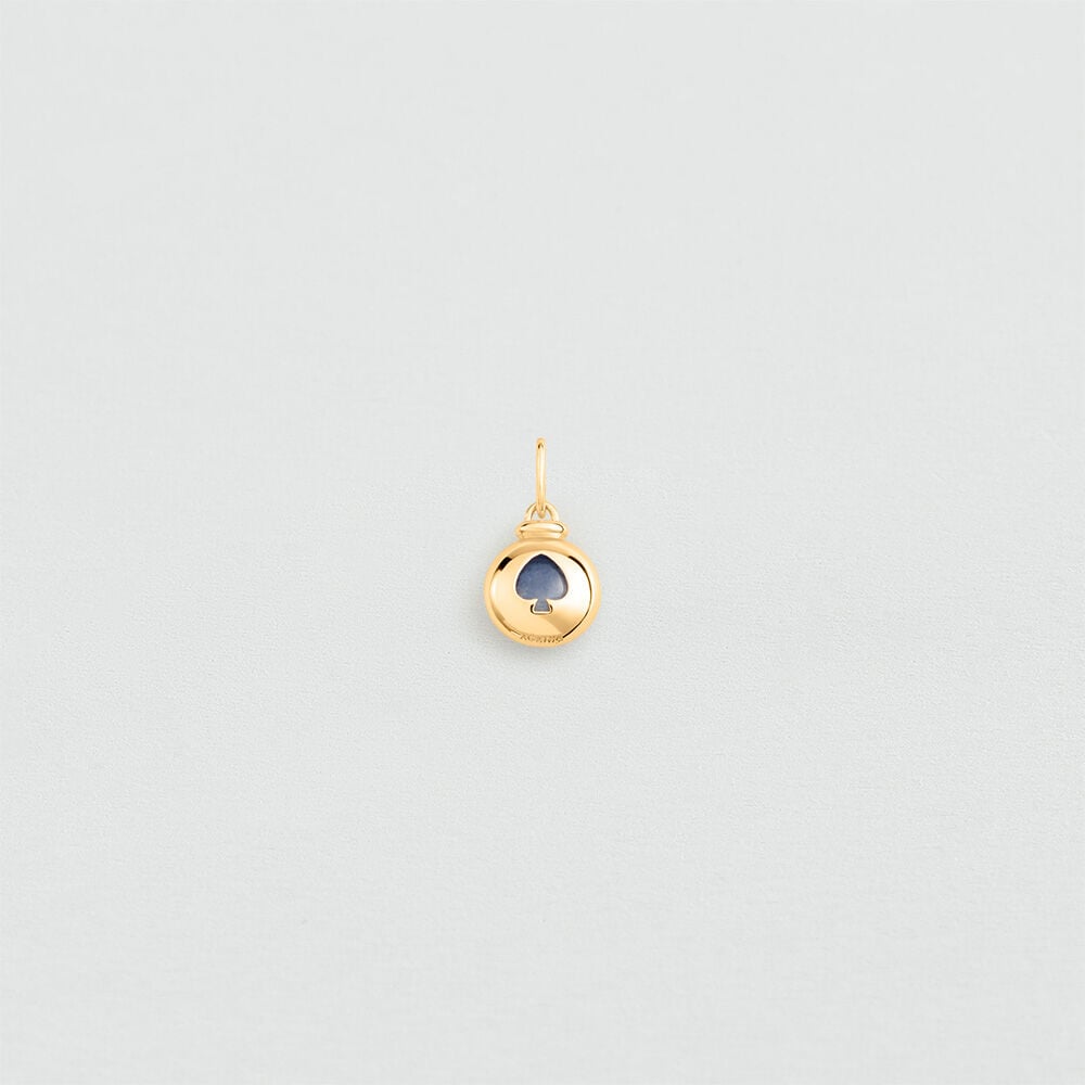 Pendentif PIQUE - Bleu / Doré - 1
