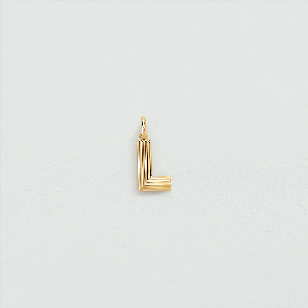 Pendentif LETTRE L - Doré - 1