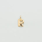 Pendentif LETTRE R - Doré - 1