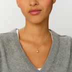 Pendentif OEUF PAVE - Cristal / Doré - 2